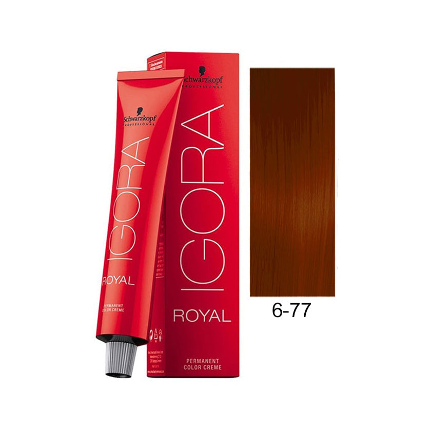 Schwarzkopf Igora Royal Hair Natural Color –6-77 Dark blonde copper Extra