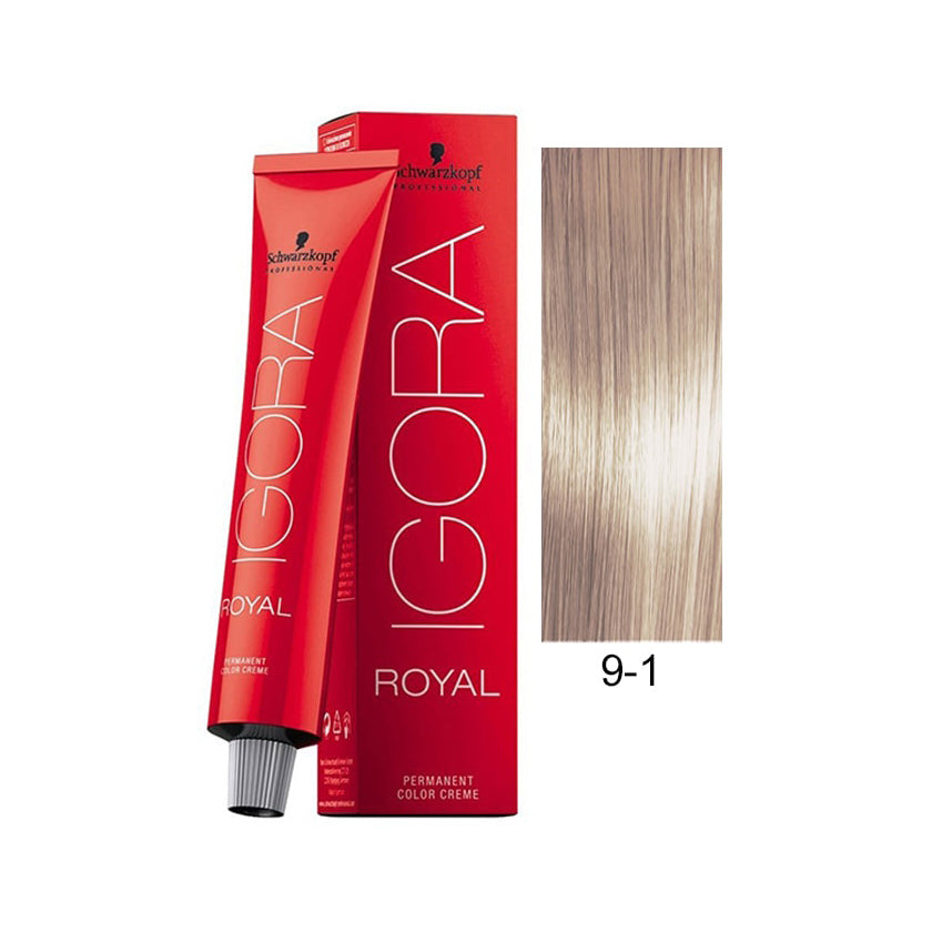 Schwarzkopf Igora Royal Hair Color 9-1 Extra Light Blonde Cenre