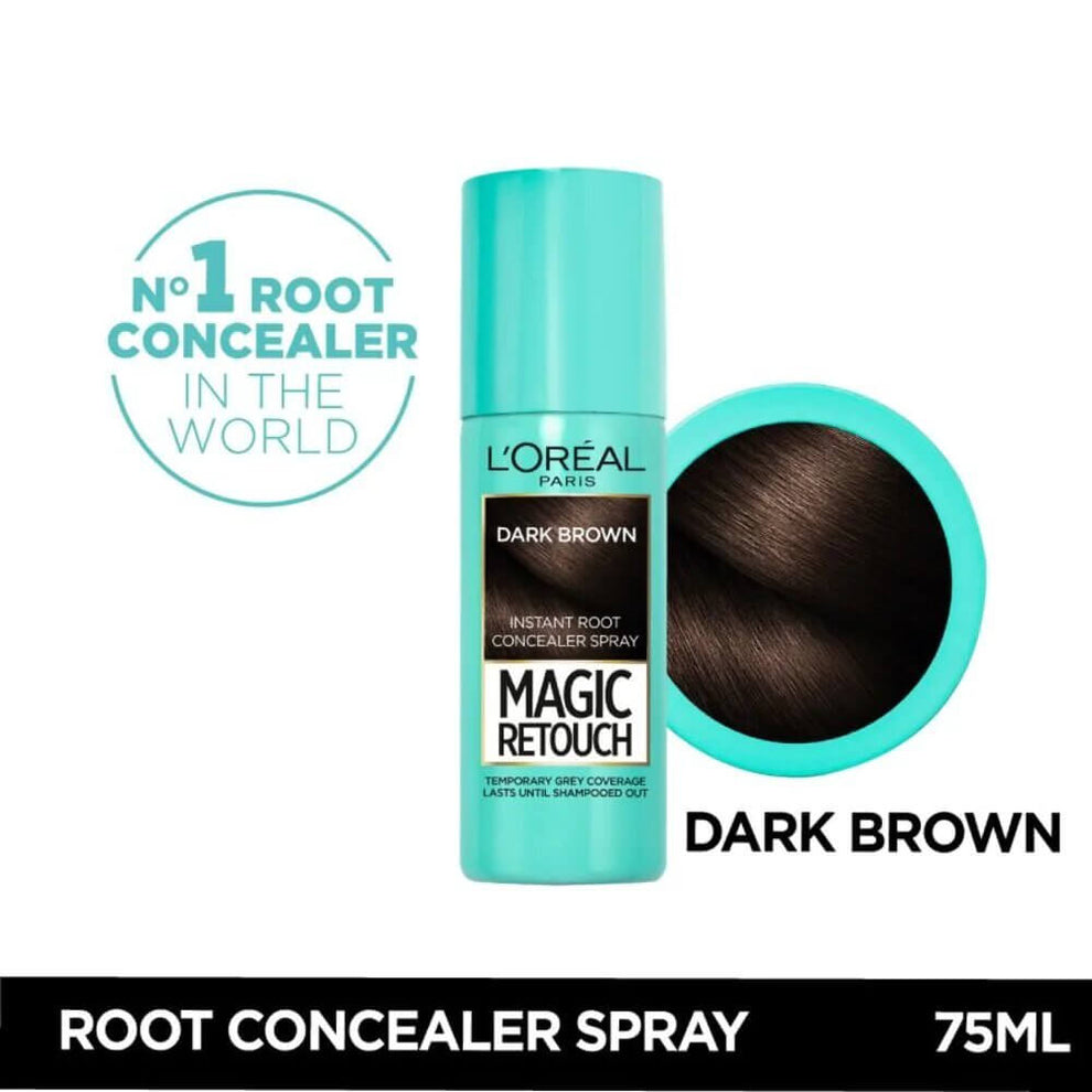 Loreal Magic Retouch Hair Root Concealer Spray Dark Brown 75 Ml