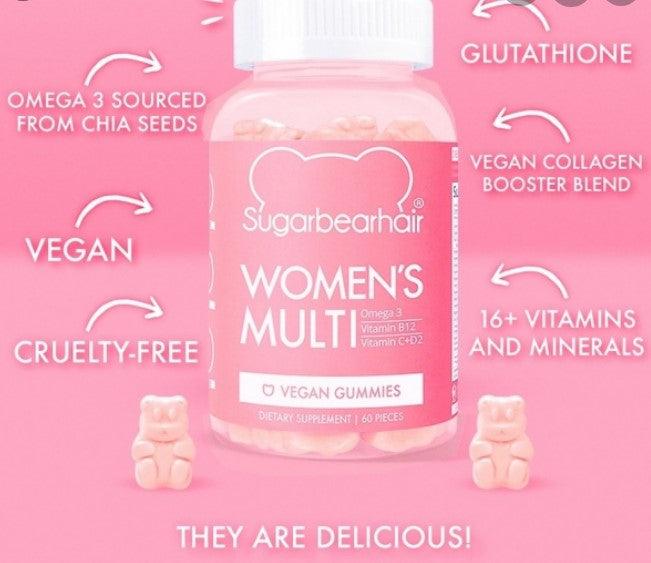Sugarbear Womens Multi Vegan Gummies - 60 Gummies