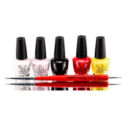 OPI Hello Kitty Friend Pack Of 6 With Sleek Comb