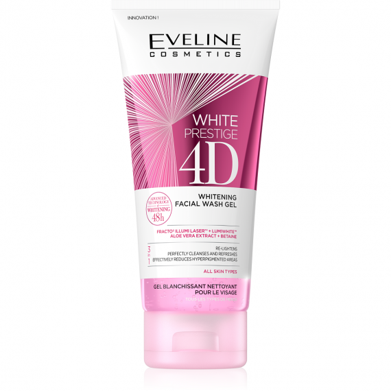 Eveline White Prestige 4D Facial Wash Gel -200ml