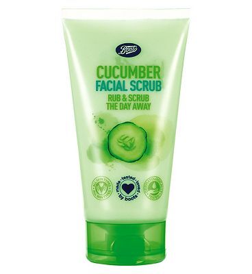 Boots Cucumber Facial Scrub Rub & Scrub The Day Away 150Ml