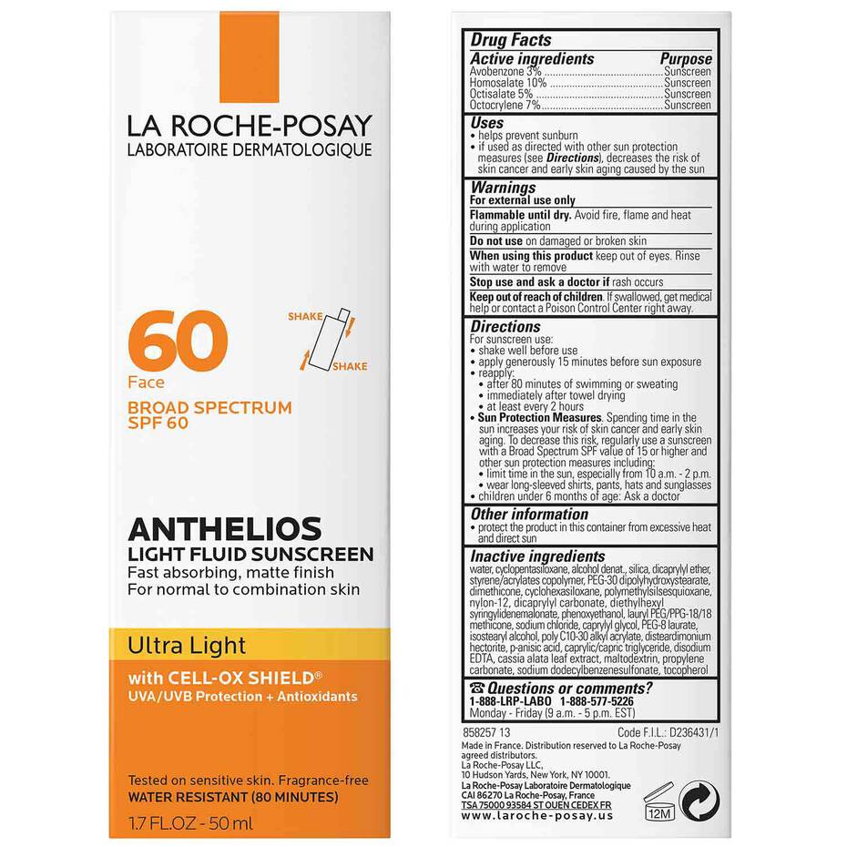 La Roche-Posay Anthelios Ultra Light Fluid Sunscreen SPF 60