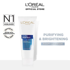 LOreal Paris - Aura Perfect Milky Foam Face Wash For Brighter Skin 100 ml