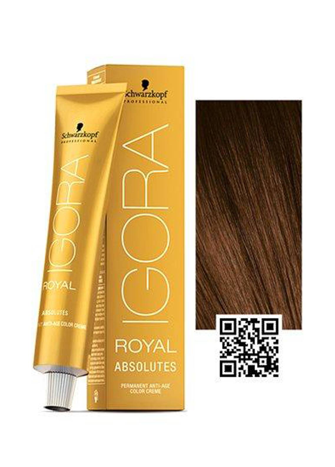 Schwarzkopf Igora Royal Absolutes Hair Color - Light Brown Gold Natural 5-50